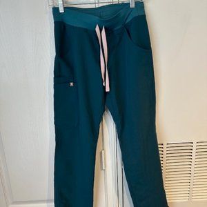 Figs Kade Cargo Scrub Pants in Carribean Blue